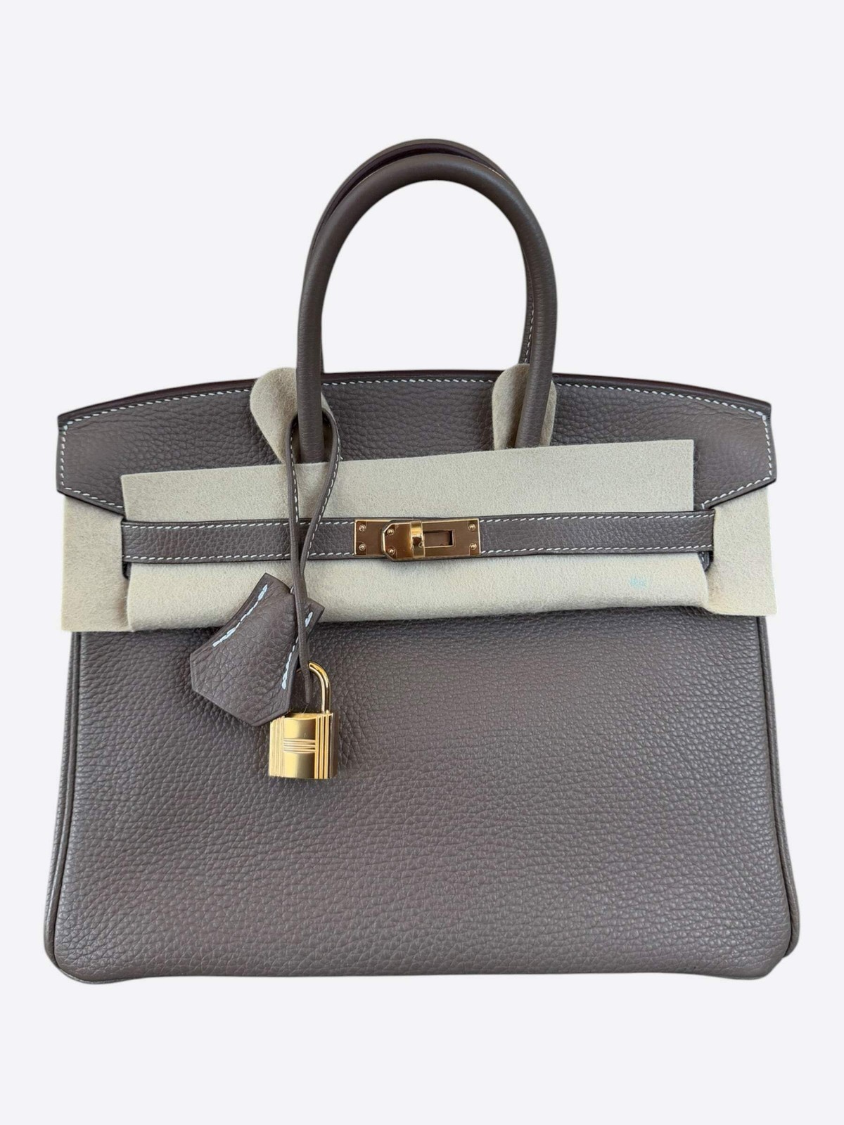 Hermes Etoupe Togo & Gold Hardware Birkin 25