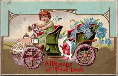 A Message of True Love Vintage Postcard Wpc11