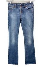 Citizens of Humanity Women 28 Jeans Lex Exposed Button Fly Slim Bootcut Stretch