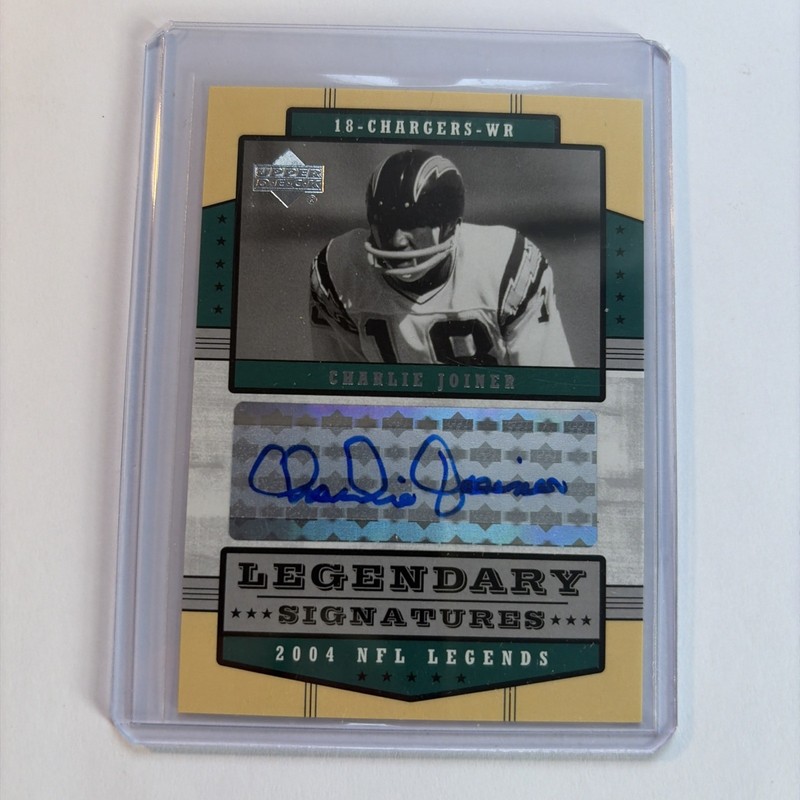 2004 Upper Deck NFL Legends - Legendary Signatures Charlie Joiner #LS-CJ (AU)