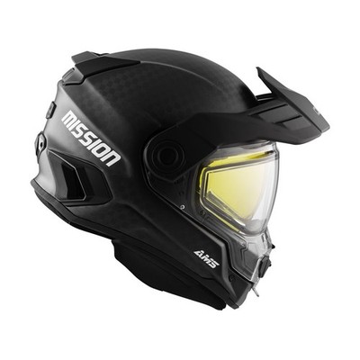 CKX Carbon Black Mission AMS Snow Helmet w/Electric Shield