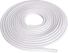 16.4Ft White Car Door Edge Guard U Shape Trim Universal Fit Rubber No Glue