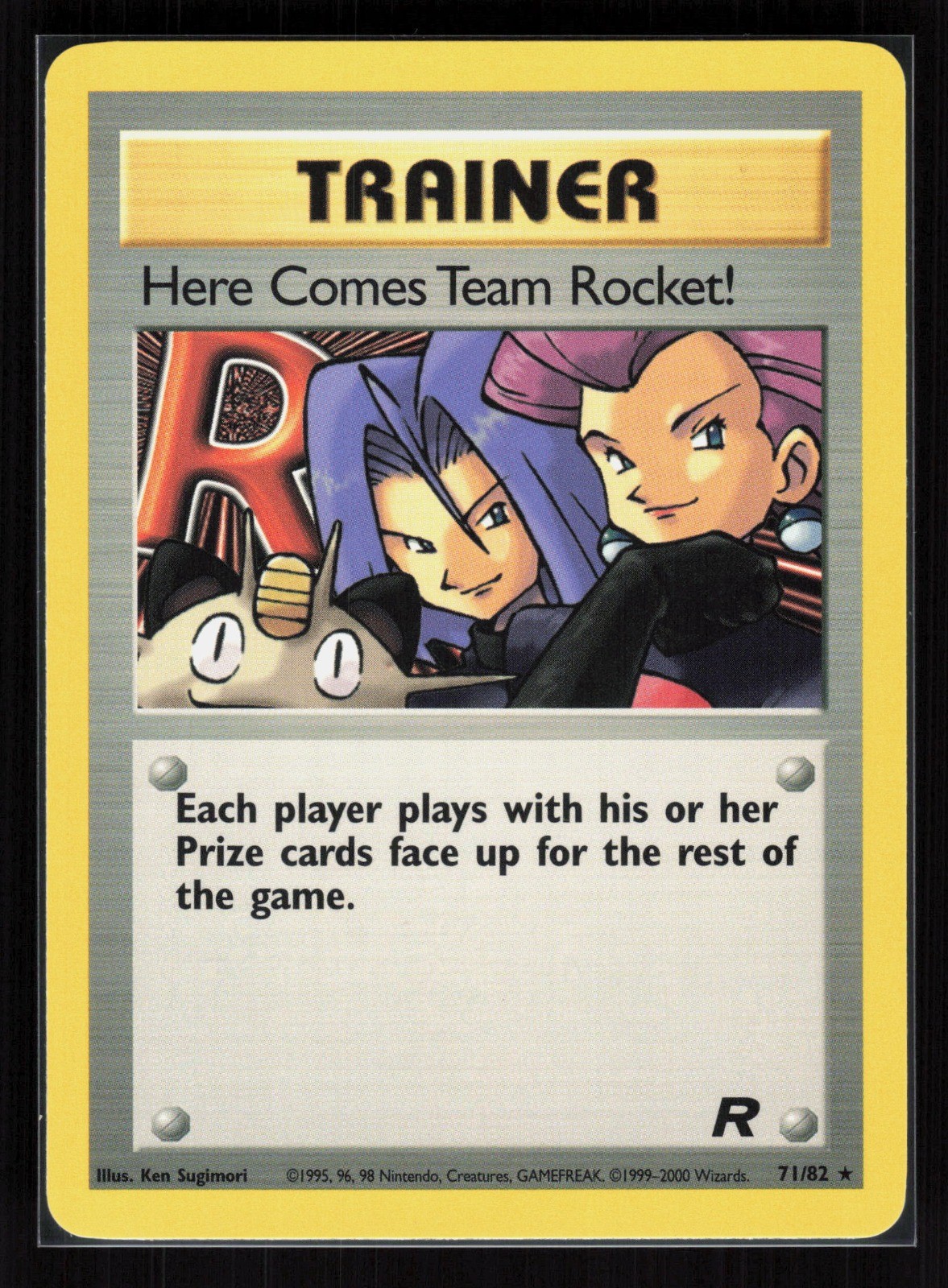 Here Comes Team Rocket! (71) Unlimited Rare Pokemon Team Rocket 71/82 LP