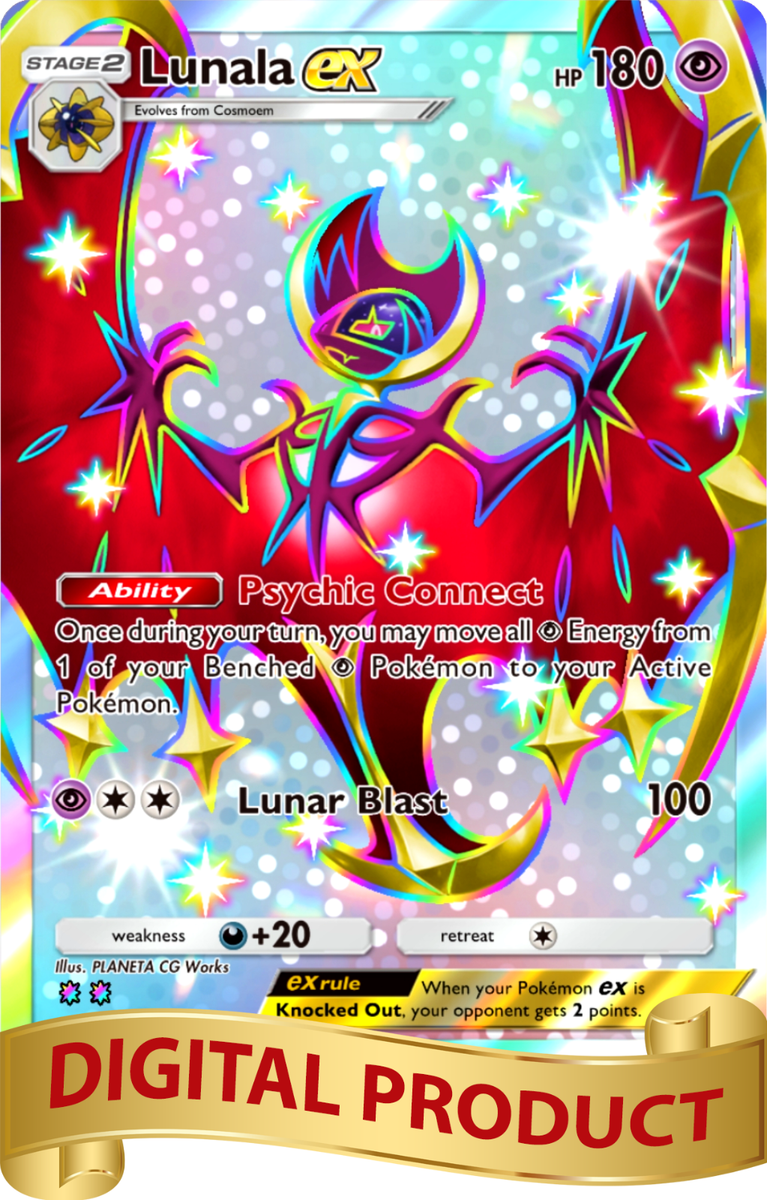 lunala pokemon card price Lunala GX - 172/156 - Secret Rare