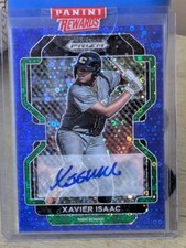 2024 Panini Prizm Draft Picks Xavier Isaac Blues Donuts RC Autograph /25