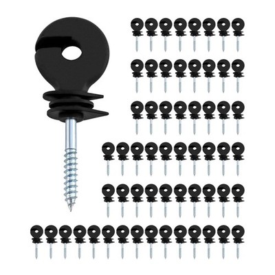 Ringisolator Zaun Isolatoren Weidezaun 60 Stück hochwertiges Material langlebig