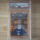 2025 Panini Mosaic Jaxson Dart #11 Notoriety Orange Fluorescent Rookie PSA 7