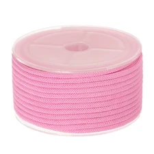 Nylon Beading Cord 3mm x 32.8 Feet Knotting String for Bracelet Making, Pink