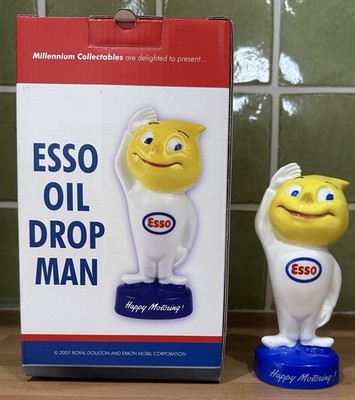 RARE ESSO OIL DROP MAN Royal Doulton /750 2007 Exxon Mobile Limited UK BOXED COA