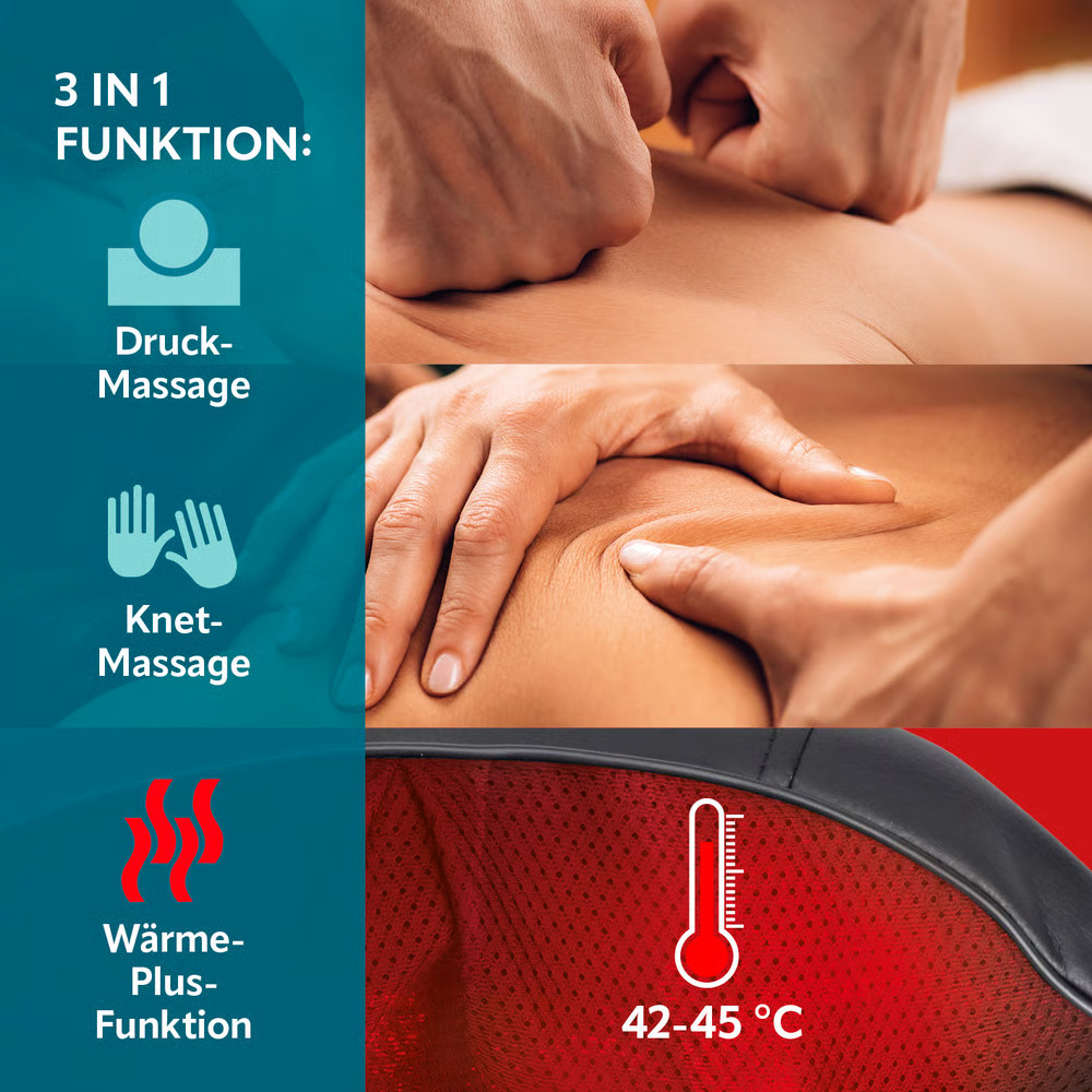 appareil massage chaleur – vue détaillée