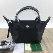 Longchamp Le Pliage Neo Top Handle Bag XS Black Shoulder Tote Bag 2-Way New