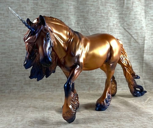 Peter Stone, DAH "Wyld Magic, OOAK Irish Cob Deco Unicorn