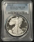 2021-S Proof $1 American Silver Eagle ASE PCGS PR 70 DCAM Silver Eagle Type 2!