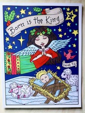 Deborah Muller, Born Is the King, Nativity Colouring Book