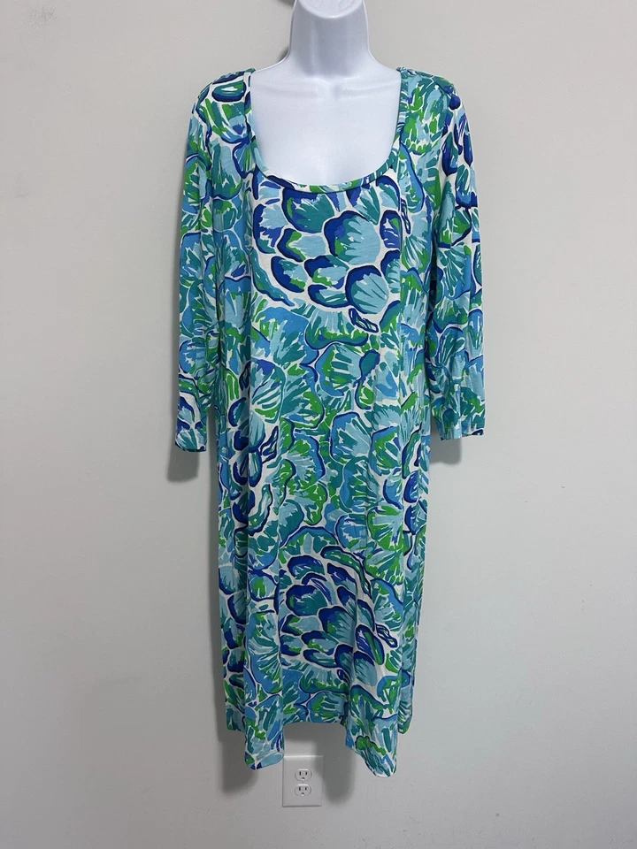 Vestido Midi Lilly Pulitzer Kenzie Ágata Río Perezoso Talla XL Foto 2 de 4