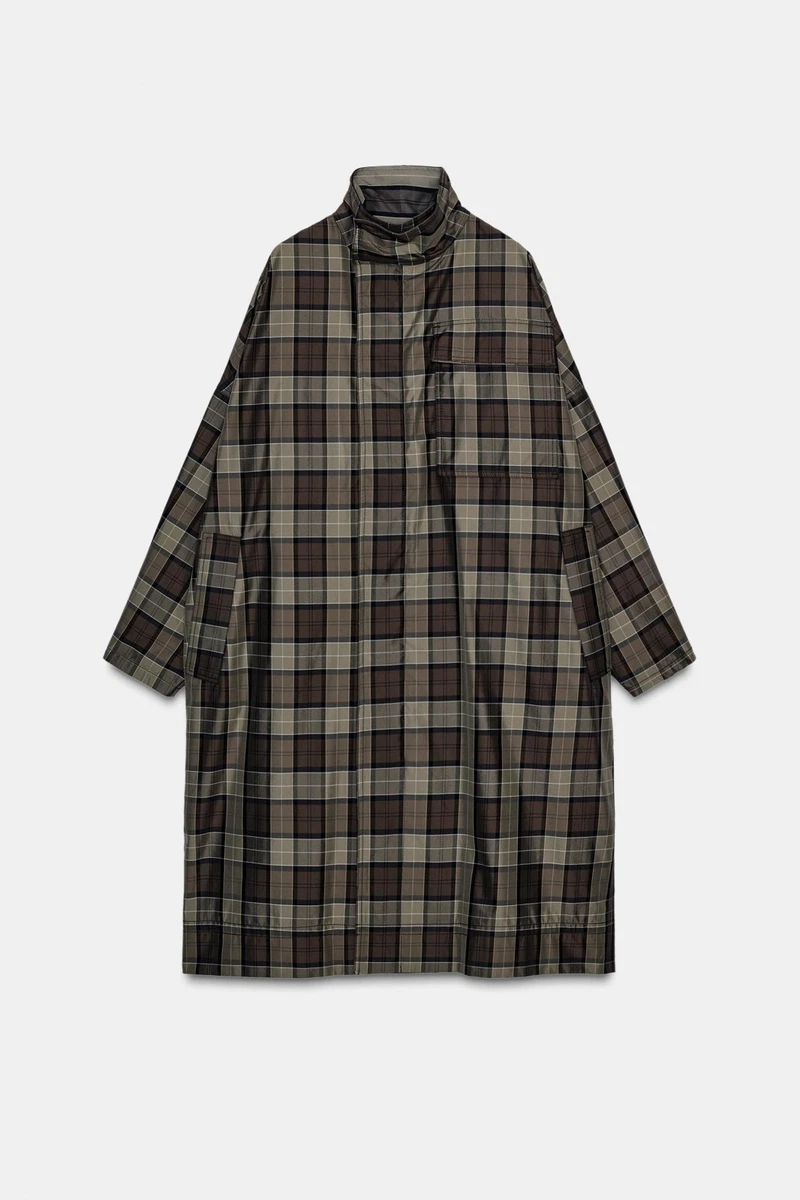 Zara Check Trench Coats Coats, Jackets & Vests for Women for sale