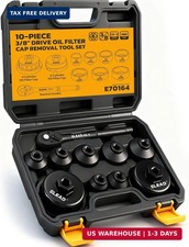 ELEAD 10-Piece Oil Filter Socket Wrench Set, 3/8" Drive Metric Cap Oil Filter Re