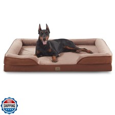 Bedfolks Orthopedic Dog Bed XXL, Waterproof Dog Sofa Bed for Giant Dogs, Egg