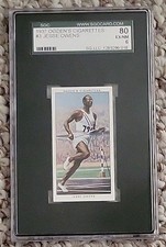 1937 Ogden's LTD #3 Jesse Owens Champions 1936 Centered SGC  6++ Awesome 