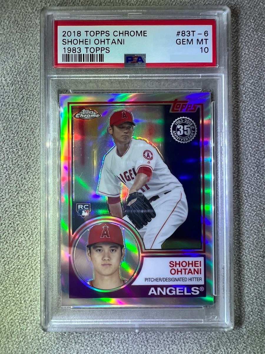 2018 Shohei Ohtani topps chrome RC Card PSA 10 Rookie