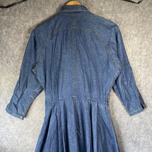 Betty Barclay Incollection Vintage Denim Fit & Flare Shirt Day Dress UK Size 12 - Picture 12 of 20