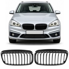 f�r BMW 2er F45 F46 2013-2018 Nieren Grill K�hlergrill Einzelsteg Glanz Schwarz