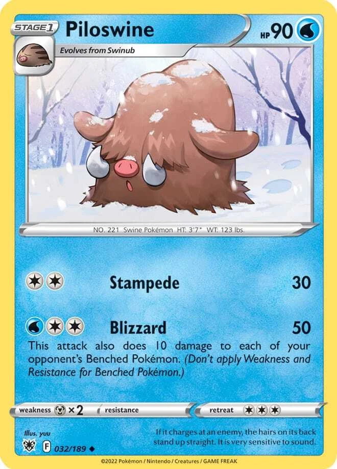 Piloswine Pokémon TCG Cards for sale | eBay