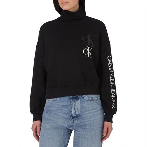 Felpa oversize donna Calvin Klein art J20J215087 BEH colore nero misura a  scelta | eBay