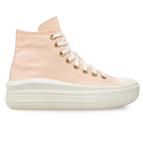 Scarpe Converse Chuck Taylor All Star Move Taglia 36 Cod A09910C Rosa - Foto 2 di 6