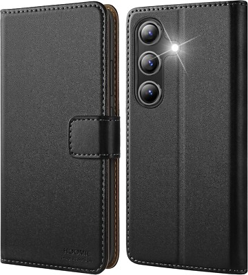Samsung Galaxy S25+ Plus 6,7'' Leder Wallet / Case Folio Flip Cover Kartenfächer