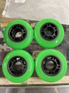 Outdoor Inline Skate Wheels 76mm  Green SET OF 4 Rollerblade/ Hockey Cool