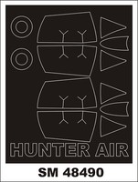 Hawker Hunter F.6 Canopy Painting Mask FüR Airfix 1/48 Montex SM48490