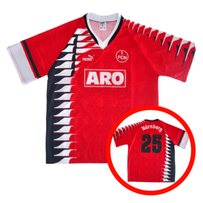 FC NURNBERG 1FCN 1994/95 PUMA Home Football Shirt XL 90s Vintage