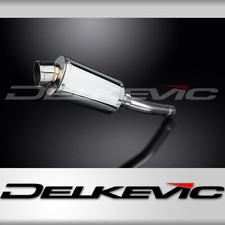 Suzuki Gsx-r750 2001-2003 Delkevic Slip On 9 Oval Stainless Exhaust Muffler Kit