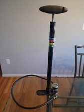Vintage Silca Bicycle Tire Floor Pump - Black (Made in Italy)