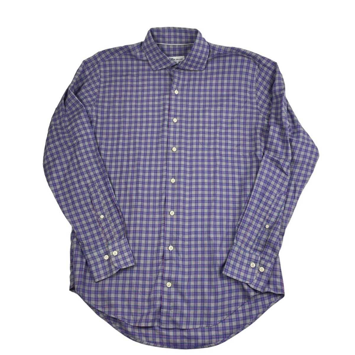 Peter Millar Gray Blue Red Checked Lightweight Co… - image 2