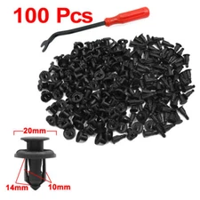 100pcs Plastic Rivets 10mm Car Bumper Fender Clips Trim Panel Fasteners Kit