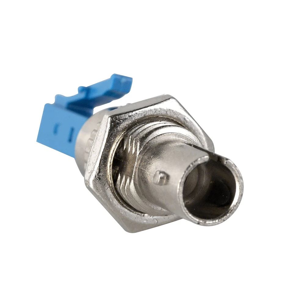 LC Male to ST Female Plug Fiber Optic Port Converter Single Mode 9/125 Connector - Image 3 of 4