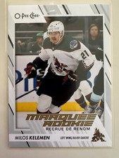 2023-24 O Pee Chee Marquee Rookie Milos Kelemen RC #549 Coyotes 