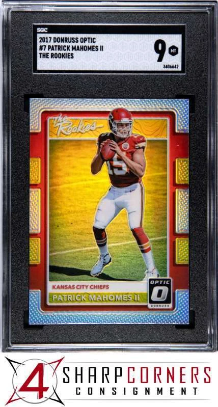 Patrick Mahomes trading card