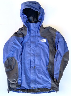 Vintage 90's The North Face Gore-Tex Blue Black Ski Mountain Parka