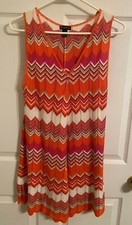 COLORFUL CHEVRON PATTERNED Knit Tunic Top