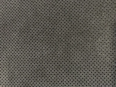 ORIGINAL Alcantara Stoff tief schwarz PERFORIERT 154cm breit Preis ab 0,50 Lfm!