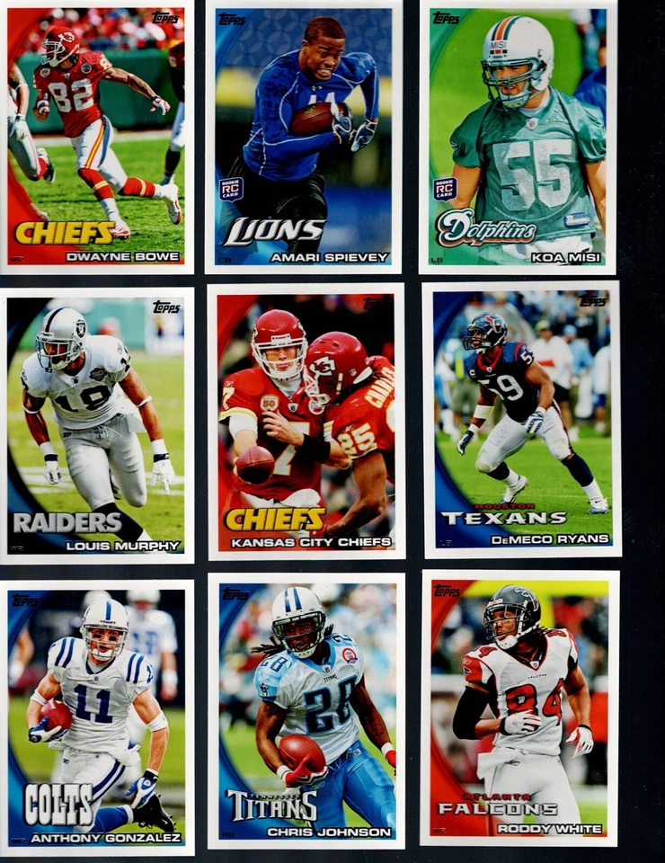 2010 TOPPS FOOTBALL COMPLETE YOUR SET 1-250 BUY 2 GET 1 FREE! - Image 3 of 4