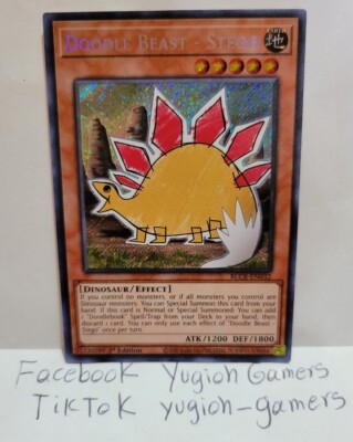 yugioh doodle deck YUGIOH DOODLE BEAST STEGO BLCR-EN032 1ST EDITION SECRET LIGHT PLAYED