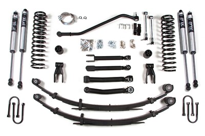 BDS 4.5'' LIFT KIT, FOX SHOCKS, LEAF SPRINGS, 1984-2001 JEEP CHEROKEE XJ DANA 35