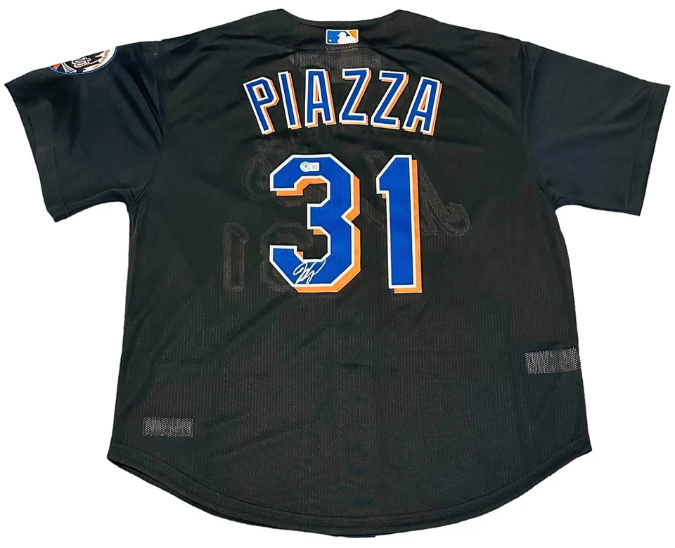 Mike Piazza Signed New York Mets Jersey Mitchell & Ness Cooperstown +Beckett COA - Image 2 of 4