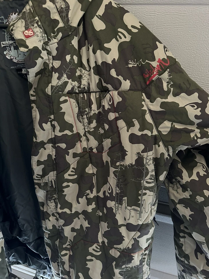 Vintage Quicksilver Camo Snowboard Ski Jacket Mens Medium - Image 4 of 4