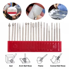 Diamond Grinding Carving Cutting Burr Bit Set For Dremel Rotary stone Tool glass