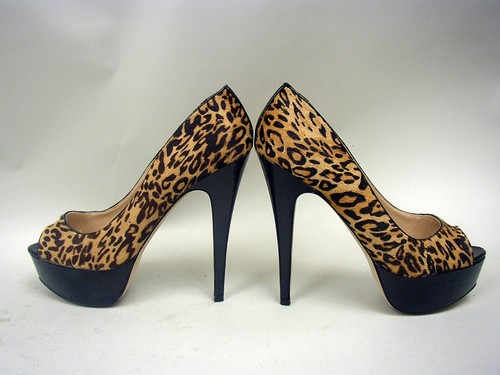 dune leopard print pumps